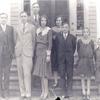 FLW III (1884- 1933) Son of FLW II (1843-1884) on top step:
FLW's family in front of their home on N. Main St. in Tuskegee in 1930. Also in photo FLW  IV, Tamp, Sara Bess, Mary Louise (Gamma - my Grandmother) , Mott (My Father), Tut and Verg Wadsworth. 