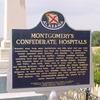 Montgomery Confederate Hospitals - "Marker" placed by the Alabama Historical Association. 
This  Historic Marker was placed next to  the Confederate Cemetery. My Great Grandfather, Francis Livingston Wadsworth's family gravesite is next to the Confederate Cemetery in Oakwood Cemetery.