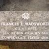 Francis L. Wadsworth II (1843-1884) gravesite located in Oakwood Cemetery, Montgomery, Alabama