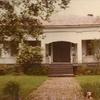 "Forest Home" 
Photo taken on 7-9-1967
My Grandmother was still living on the property at this time.  My Grandmother, "Nana" built the above brick walkway by herself. Occasionally, when  I was a child, I would help my Grandmother haul bricks to the front lawn from the old remains of the slave houses