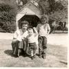 Alice Lee - Frank - Becca Wadsworth
Spring 1953 - photo taken in front of garage at Forest Home