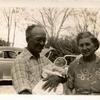 My Grand Parents 
Crawford Motley Howard 
Mary Winnifred Barkley Howard and me (Frank Wadsworth born 1951)
Photo taken at Forest Home Nov 1951 Note garage in background