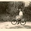 Forest Home ca 1944
Alice Lee Howard riding a bicyle at the families home place - April 2, 1944